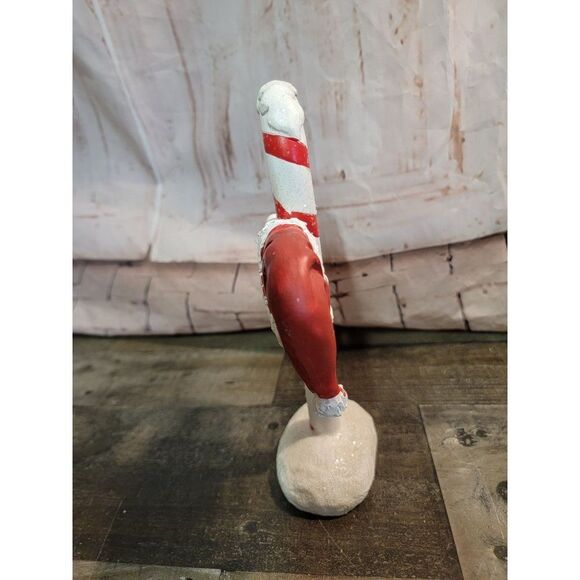 Merry Xmas santa hat candy cane snow glitter xmas figure decor - Picture 3 of 5